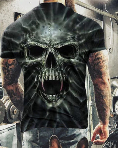 Print Skull  T-Shirt