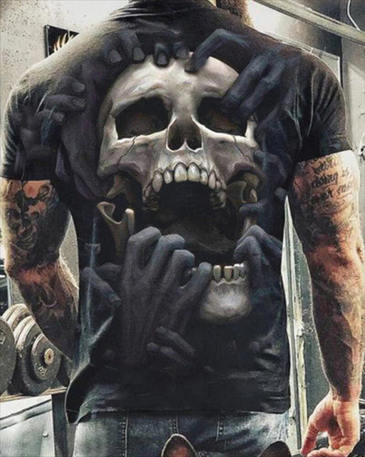 Print Skull  T-Shirt
