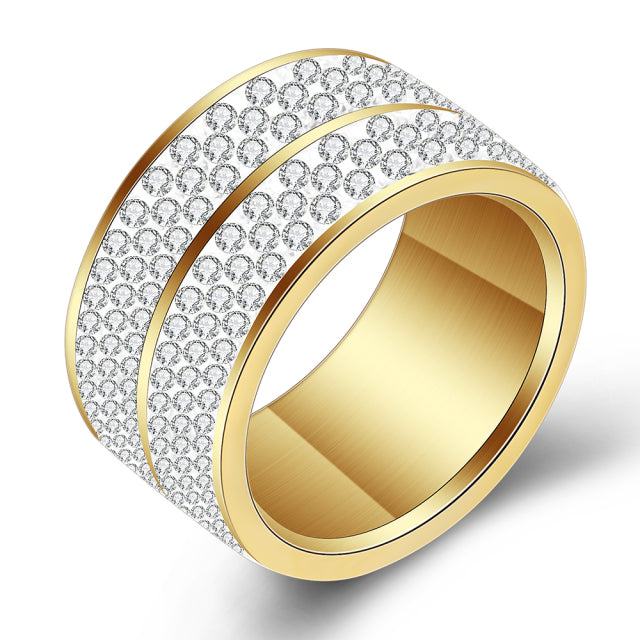 Cubic Zirconia Wedding Band Ring