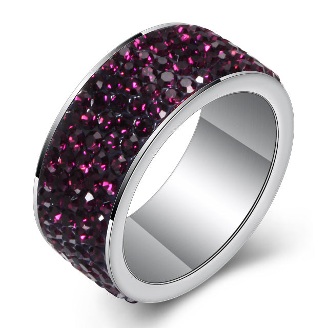 Cubic Zirconia Wedding Band Ring