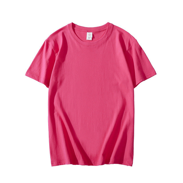 Short Sleeve Pure Color T- shirt