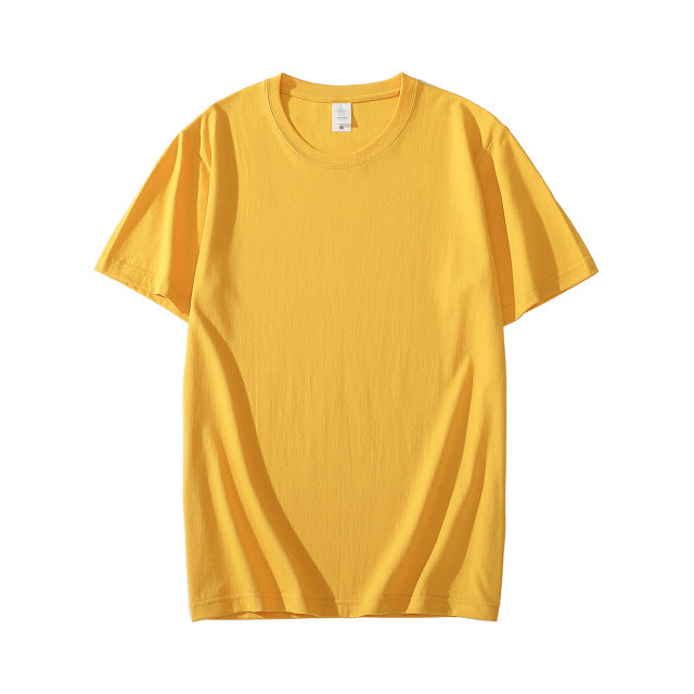 Short Sleeve Pure Color T- shirt